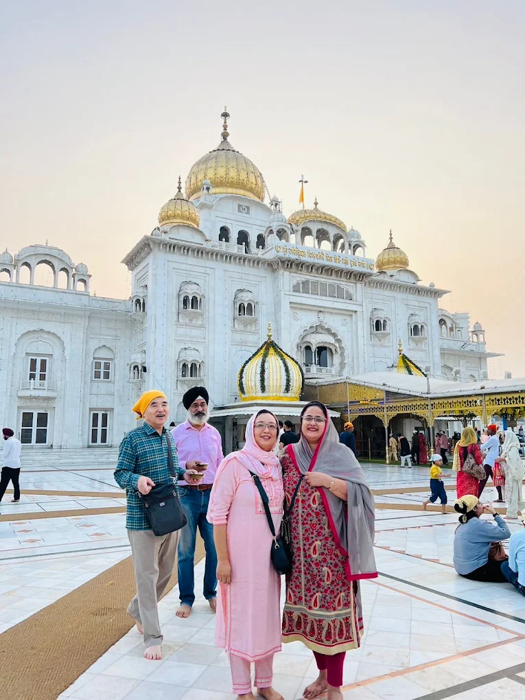 Visiting Gurudwara with the family